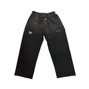 YoungLA Black Sweatpants with Logo Detail